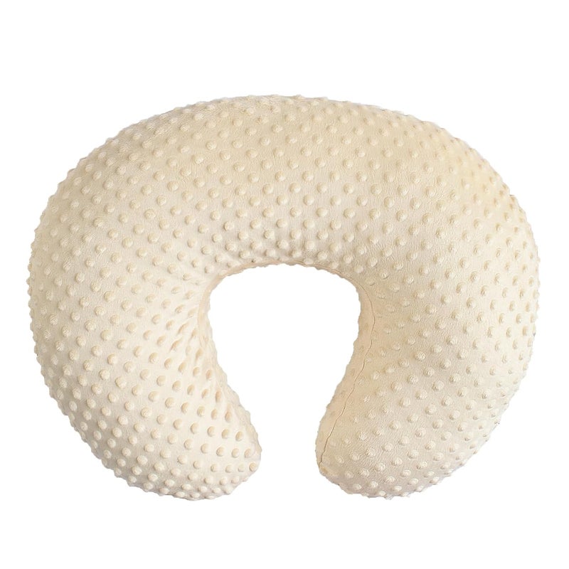 Owlowla Nursing Pillow Cover, Breastfeeding Pillow Slipcover Fits Nursing Pillow for Baby Boy Girl(Cream) - Image 1