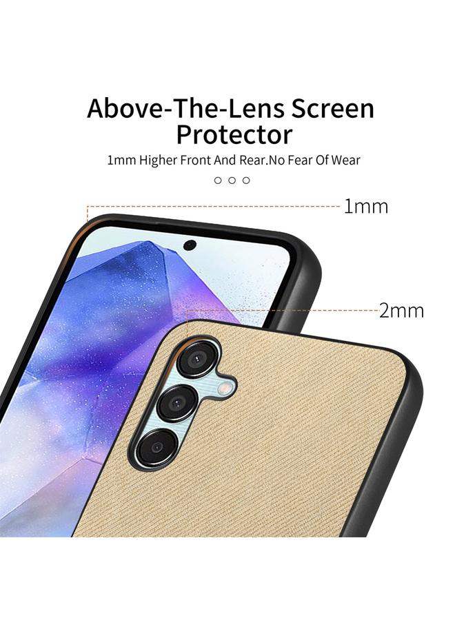 S-TOP Case For Samsung Galaxy A55 5G Twill Fabric Leather Skin Back Phone Case - Image 3