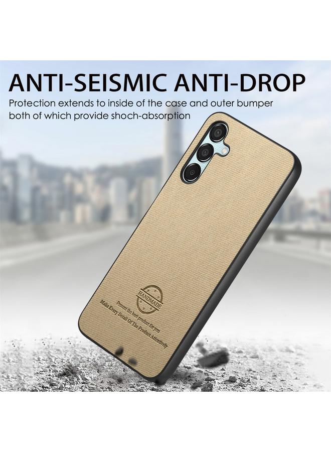 S-TOP Case For Samsung Galaxy A55 5G Twill Fabric Leather Skin Back Phone Case - Image 4