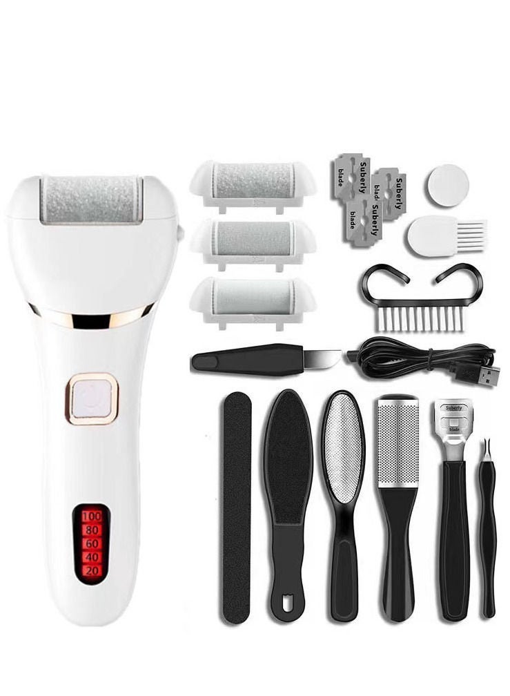 Generic Electric Foot Callus Remover, Rechargeable Portable Electronic Foot File Pedicure Kits,Professional Pedicure Tools, Foot Care Ideal Gift  - Image 1