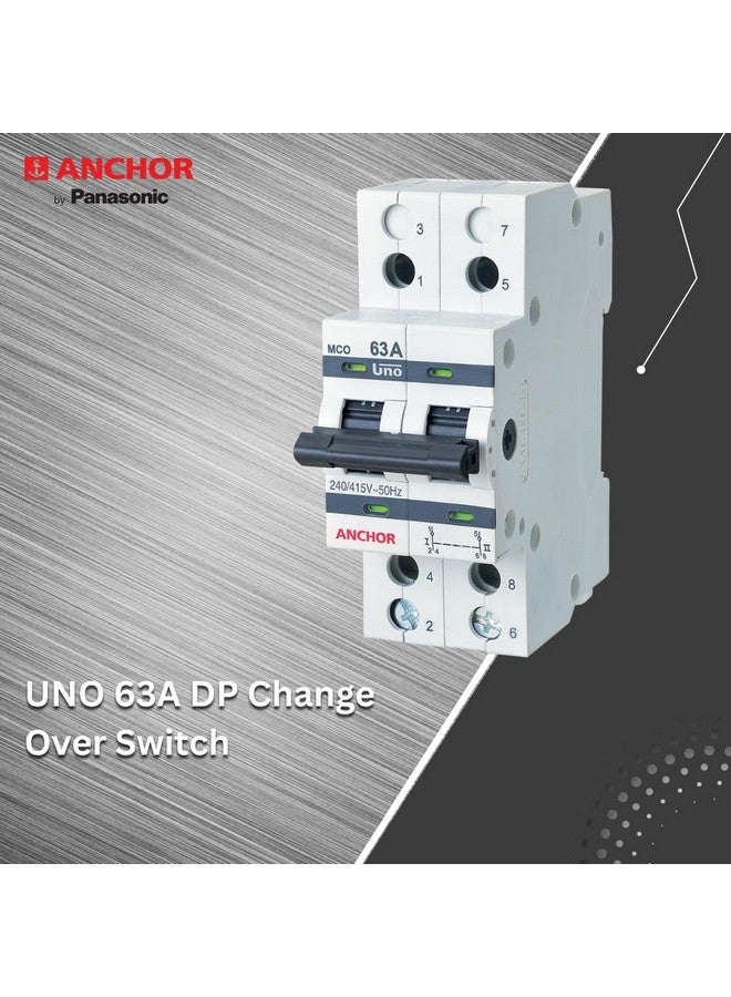 Anchor by Panasonic 98084 UNO Series 63 Ampere Dual Pole Change Over Switch Circuit Breaker Safe Reliable Protection - Image 5