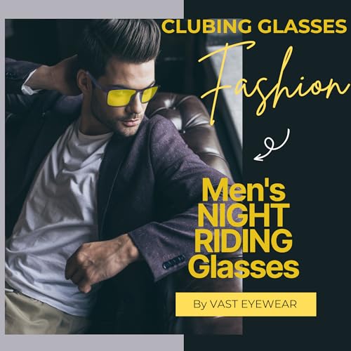 Vast All Day 24 Hour Driving Glasses| UV Protection Sunglasses | Blue Ray Blocking And Gaming Glasses (Black | Yellow) (BLACK YELLOW) - Image 2