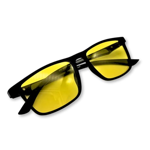 Vast All Day 24 Hour Driving Glasses| UV Protection Sunglasses | Blue Ray Blocking And Gaming Glasses (Black | Yellow) (BLACK YELLOW) - Image 1