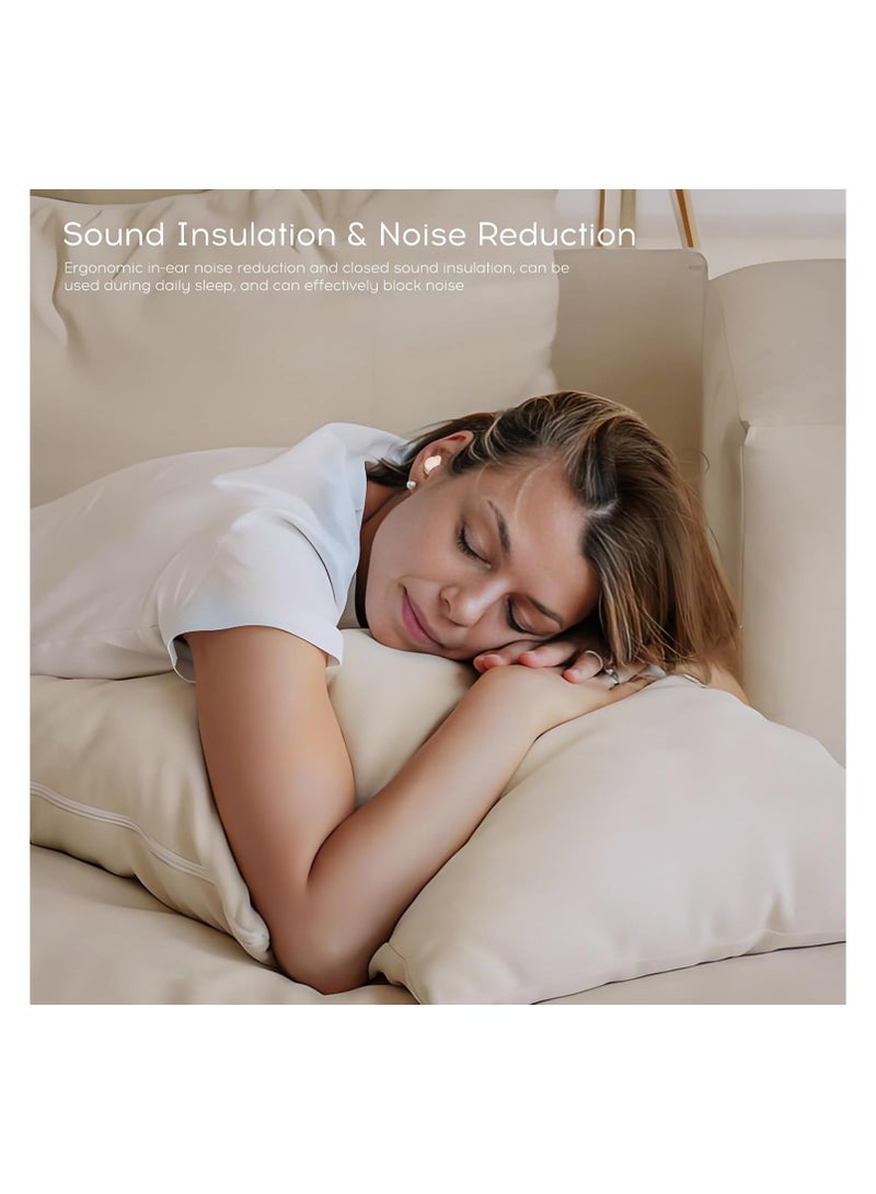SYOSI Sleep Earbuds for Side Sleepers, Low Micro Tiny Discreet Hidden Earbuds, Mini Invisible Wireless Bluetooth 5.3 Sleep Noise Cancelling Headphones, Hidden Earbuds for Small Ears Sleeping, Exercise - Image 3