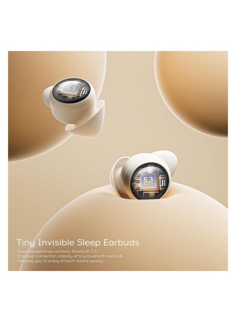 SYOSI Sleep Earbuds for Side Sleepers, Low Micro Tiny Discreet Hidden Earbuds, Mini Invisible Wireless Bluetooth 5.3 Sleep Noise Cancelling Headphones, Hidden Earbuds for Small Ears Sleeping, Exercise - Image 5