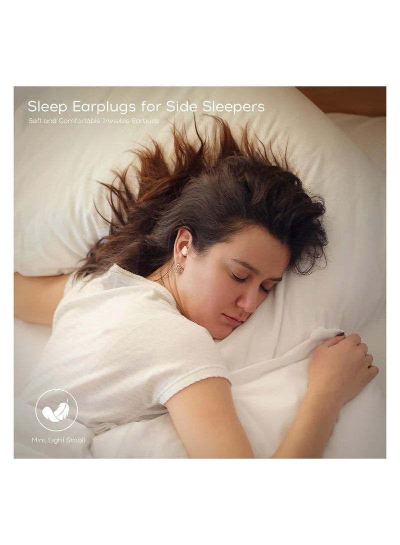 SYOSI Sleep Earbuds for Side Sleepers, Low Micro Tiny Discreet Hidden Earbuds, Mini Invisible Wireless Bluetooth 5.3 Sleep Noise Cancelling Headphones, Hidden Earbuds for Small Ears Sleeping, Exercise - Image 4