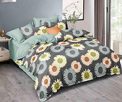 Laying Style™ Soft Glace Cotton King Size Duvet Cover II Razai Cover II Quilt Cover for Double Bed Size with Zipper (Dohars) 90x100 inch-Multicolor - Image 2