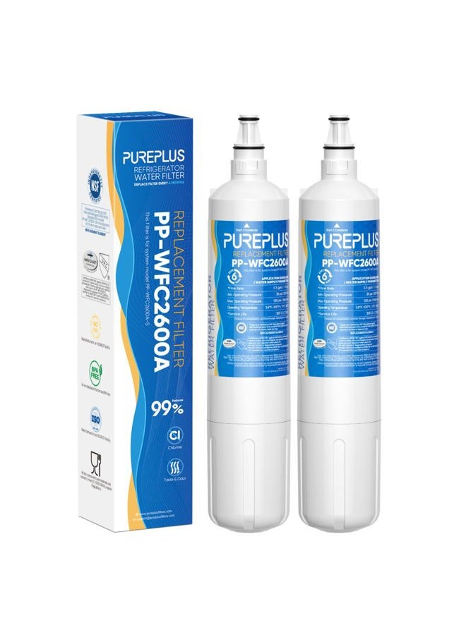 Pure Plus 4204490 Replacement For Sub Zero, Sub-Zero 4204490, 4290510 Refrigerator Water Filter, 2 Pack - Image 1