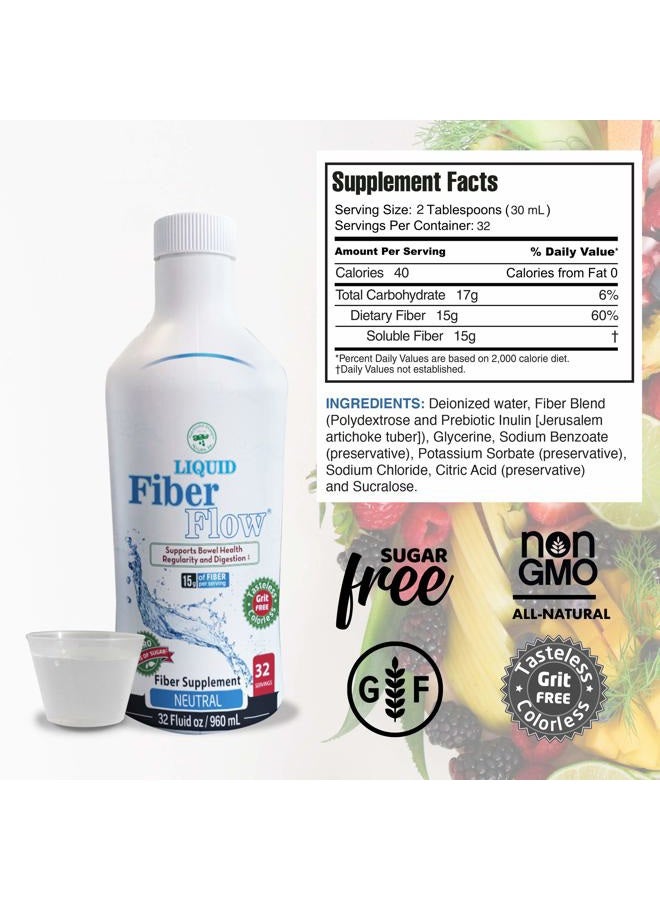 Nutritional Designs مكمل الألياف السائلة الخالي من السكر للأطفال من ND Labs, INC منذ 1986، خليط مشروب الألياف، مشروب طبيعي لتنظيم الأمعاء لصحة توازن الأمعاء، 32 أونصة - Image 3