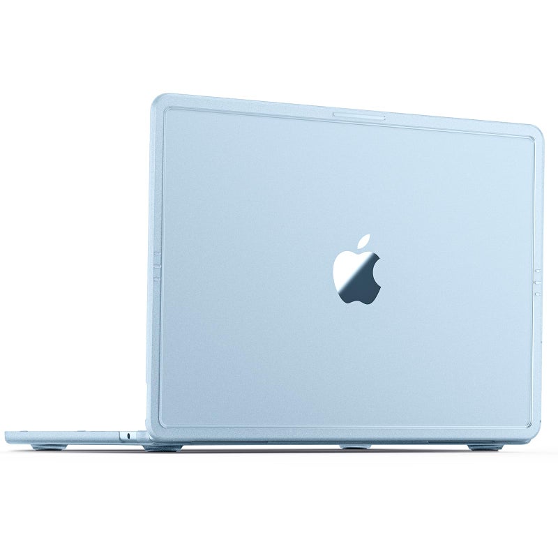 soonjet Compatible with MacBook Air 13 inch Case M5 M4 M3 M2 2026 2025-2022, Release Model A3449 A3240 A3113 A2681, [True-Tone Color Match] Hard Shell Laptop Cover for MacBook Air 13.6 inch â€“ Sky Blue - Image 1