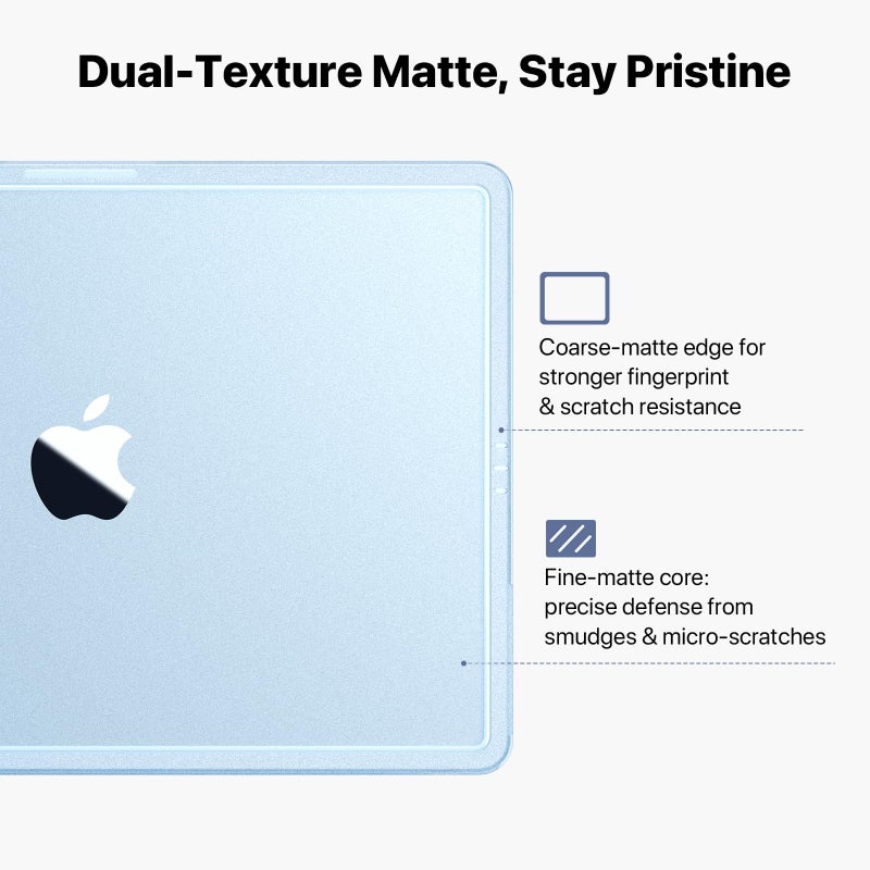 soonjet Compatible with MacBook Air 13 inch Case M5 M4 M3 M2 2026 2025-2022, Release Model A3449 A3240 A3113 A2681, [True-Tone Color Match] Hard Shell Laptop Cover for MacBook Air 13.6 inch â€“ Sky Blue - Image 5