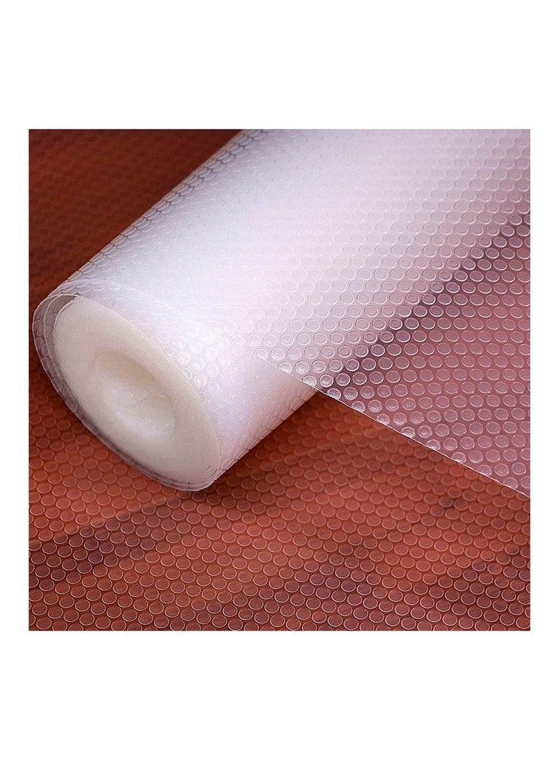 Home zone Anti Slip Drawer Mat White Roll Non Adhesive Liner for Kitchen Cabinet Shelf Protection Home Use Storage Organization - Image 1