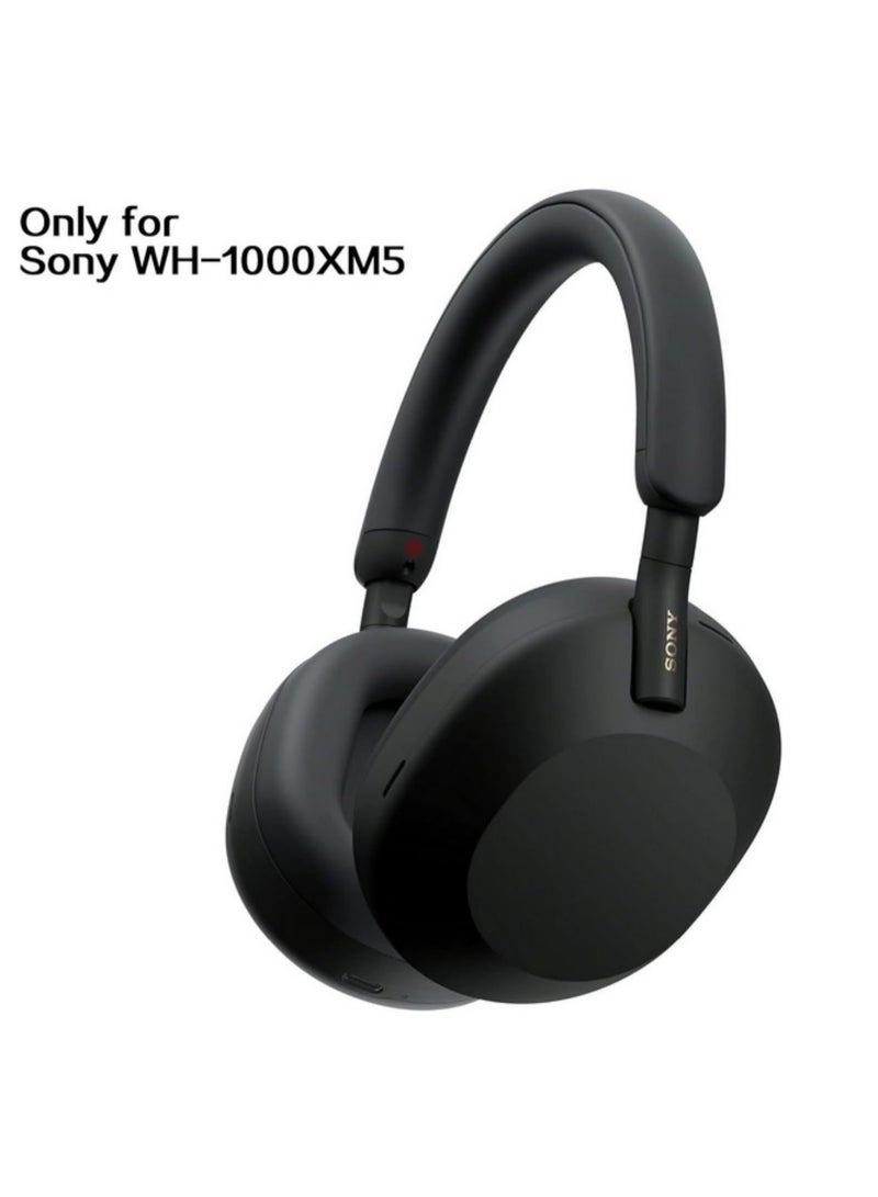3PCS Protective Case for Sony WH1000XM5 Headphones Durable Silicone Cover Shockproof Washable Anti-Scratch Anti-Fall Cover for Sony WH1000XM5 (Black) - Image 3