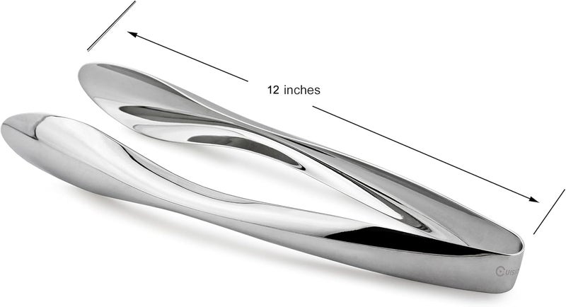Cuisinox Stainless Steel Serving Tongs, 12" - Image 2