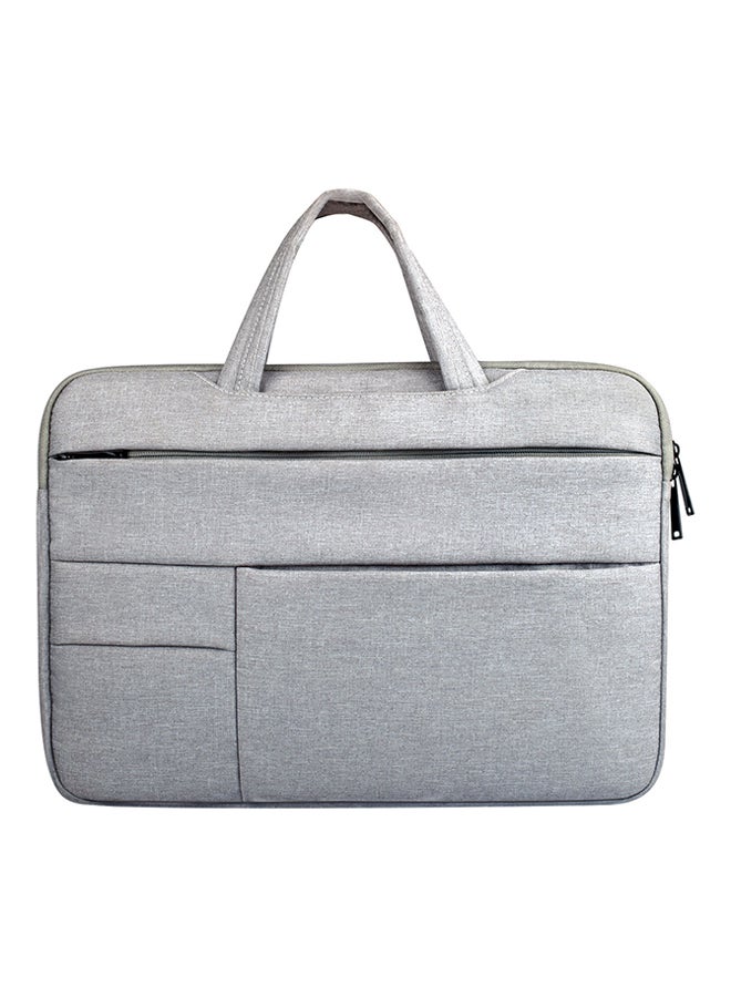 Polyester Macbook Laptop Bag With Handle Silver