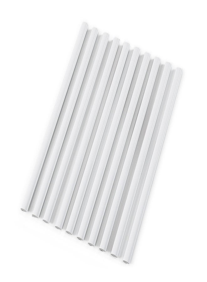 Tilingview 10-Pcs Peel and Stick Tile Edge Trim, 12 Inches Self-Adhesive Tile Edging Decorative Pencil Tile, PVC Molding Tile Trim for Backsplash (White) - Image 2