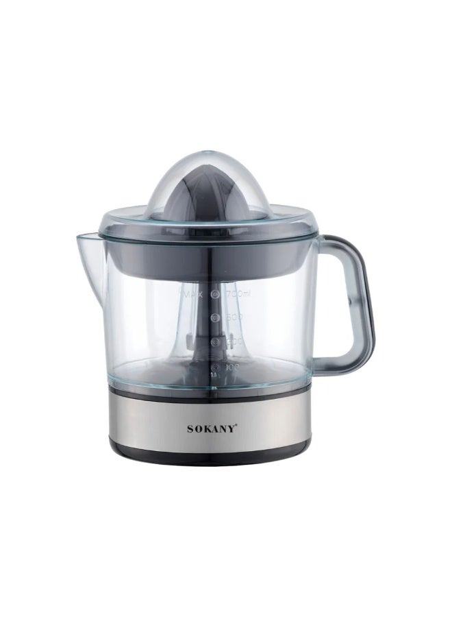 سوكاني عصارة برتقال كهربائية سوكاني SK-623D، قدرة 45 واط، سعة 0.7 لتر – عصارة فواكه أوتوماتيكية للبرتقال والليمون بغطاء شفاف ودوران مزدوج سهلة التنظيف - Image 4