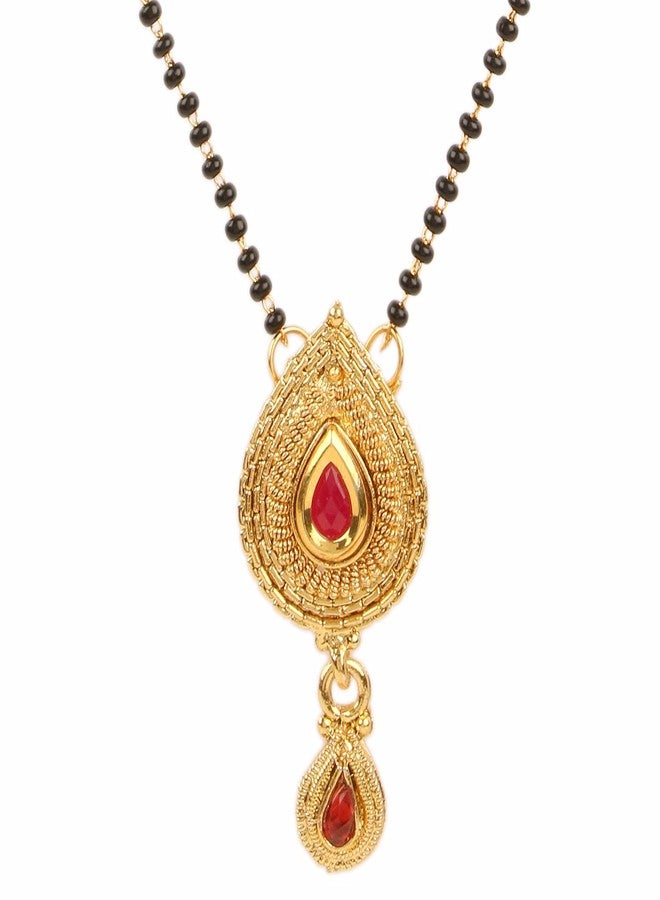 Efulgenz Traditional Ethnic Mangalsutra Pendant with Chain for Women (Pack of 3) - Image 4