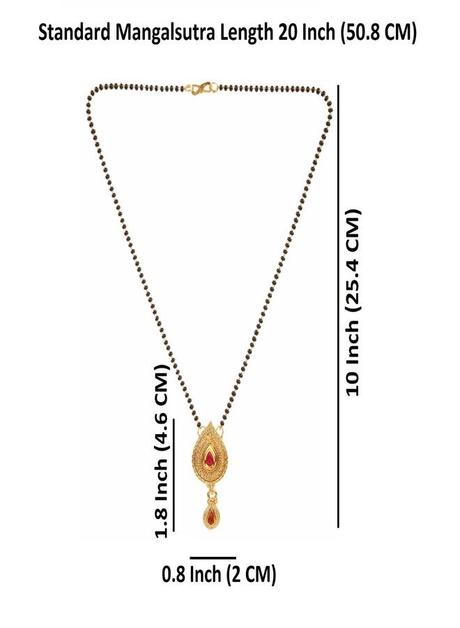 Efulgenz Traditional Ethnic Mangalsutra Pendant with Chain for Women (Pack of 3) - Image 2