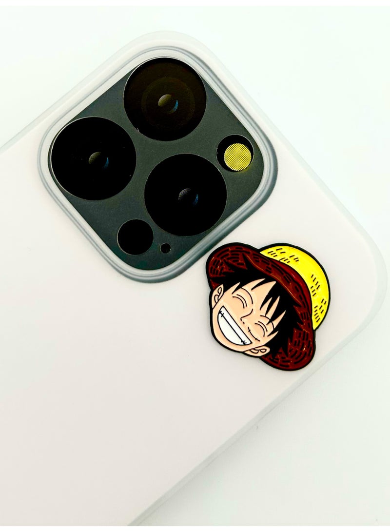 وان بيس 4 قطع من ملصقات معدنية - ملصقات وان بيس - معدن عالي الجودة للهواتف المحمولة وأجهزة الكمبيوتر المحمولة وحقائب الظهر والمزيد - Image 2