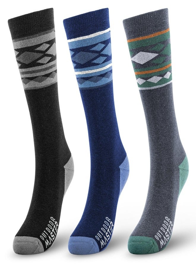 OutdoorMaster Unisex Merino Wool Ski Socks for Men/Women (OTC) Non-Slip Cuff Design,Thermal Socks for Winter, Snowboarding - Image 1