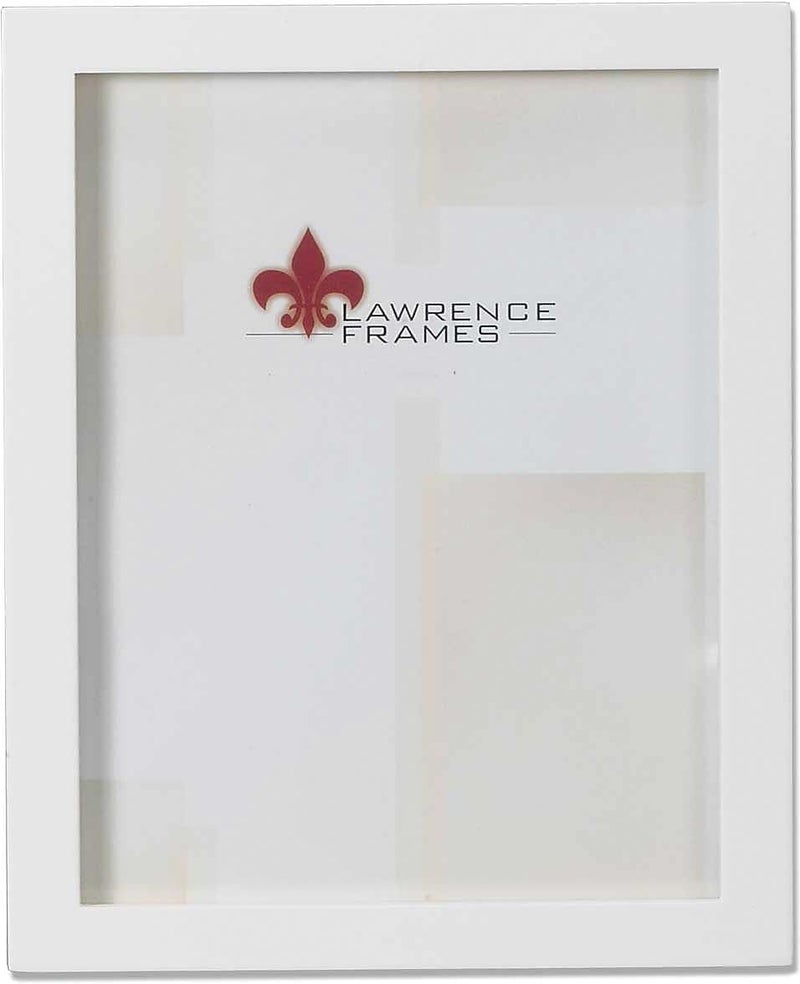 Lawrence Frames 8" x 10" Studio Wood White Picture Frame