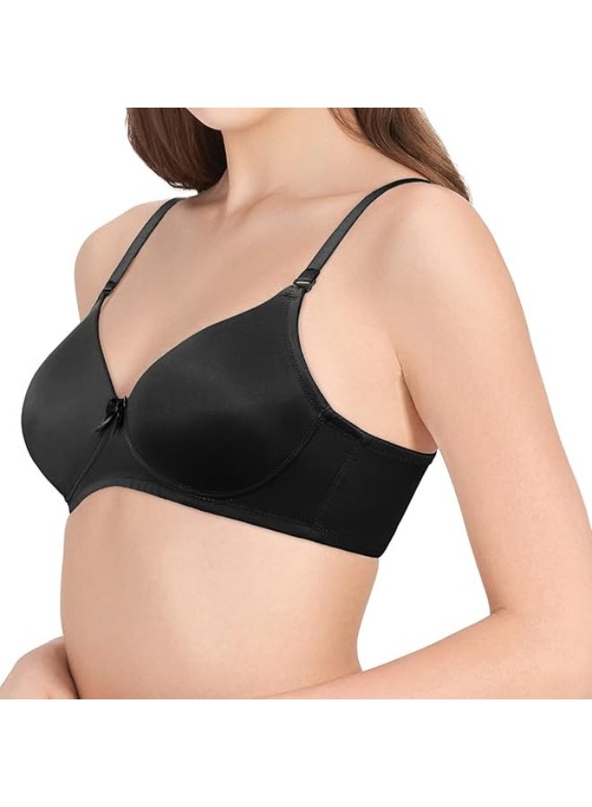 Love Bell Padded Wirefree Nylon Tshirt Bra - Soft Pad Everyday Bra - Image 2