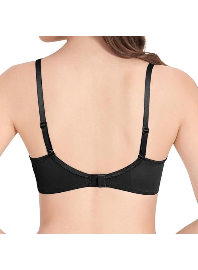 Love Bell Padded Wirefree Nylon Tshirt Bra - Soft Pad Everyday Bra - Image 3