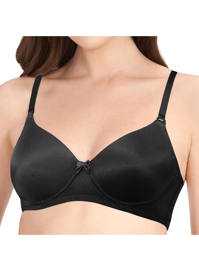 Love Bell Padded Wirefree Nylon Tshirt Bra - Soft Pad Everyday Bra - Image 4