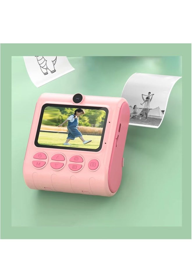 Generic 46MP Kids Camera with Instant Print Thermal Printer - Pink  - Image 3