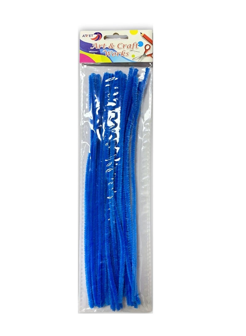ATKET 20-Piece Pipe Cleaners 30cm Size Blue - Image 1