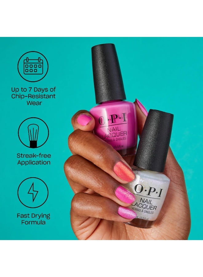 O.P.I Nail Lacquer, Rated Pea-G, Green Nail Polish, 0.5 fl oz - Image 2