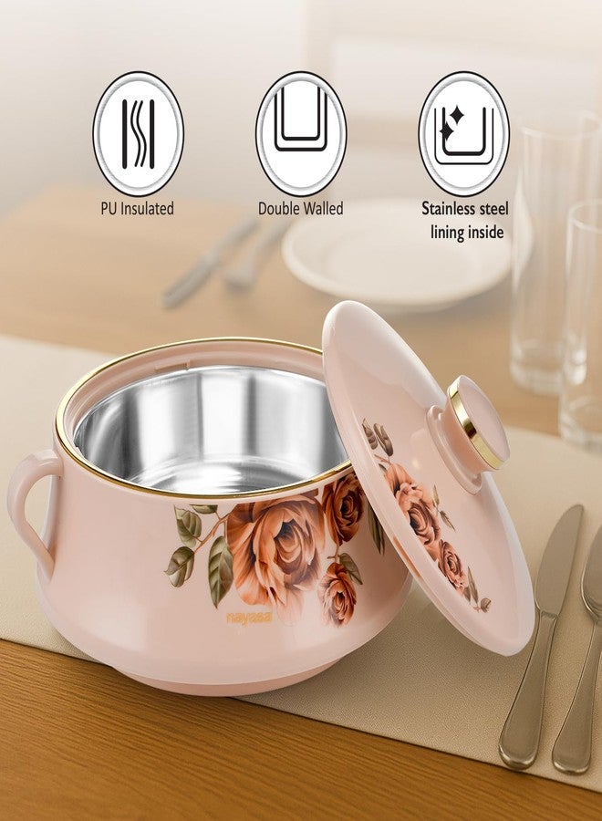 NAYASA طقم قدر نايازا لورينزو المعزول من الفولاذ المقاوم للصدأ مكون من 3 قطع (500 مل، 1000 مل، 1500 مل) - بيج - Image 5