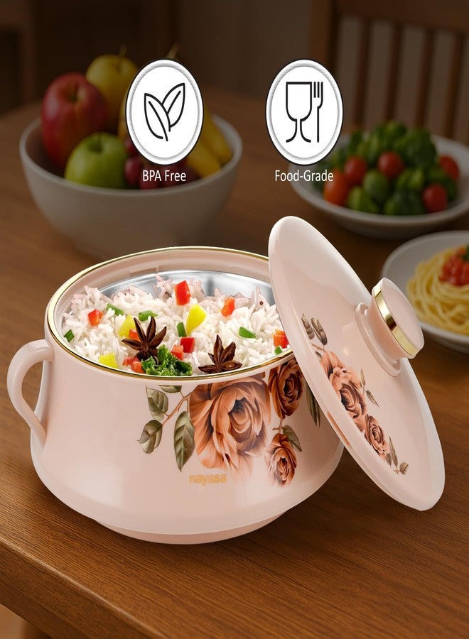 NAYASA طقم قدر نايازا لورينزو المعزول من الفولاذ المقاوم للصدأ مكون من 3 قطع (500 مل، 1000 مل، 1500 مل) - بيج - Image 4