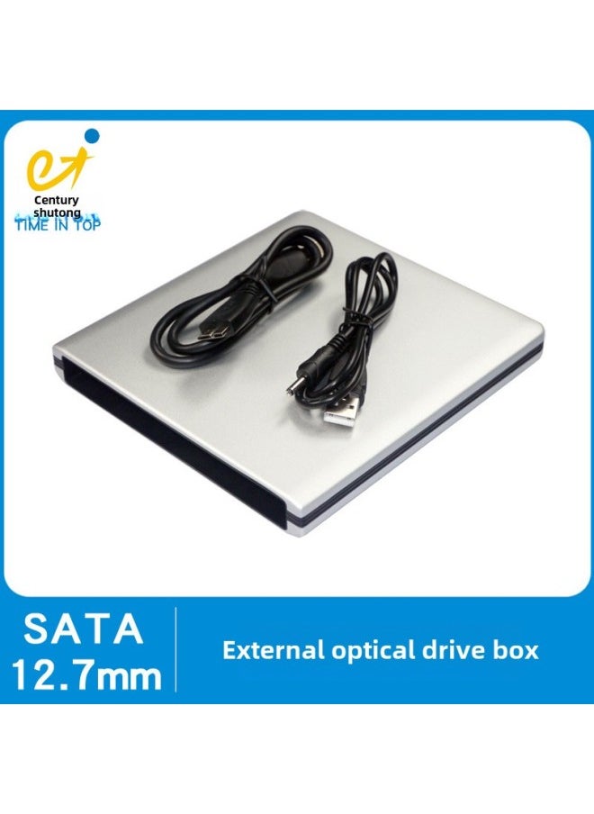 Generic USB3.0 Notebook Mobile Portable Optical Drive Box 12.7mmsata To Mobile Optical Drive Shell Kit External Shell-Color:Red  - Image 1