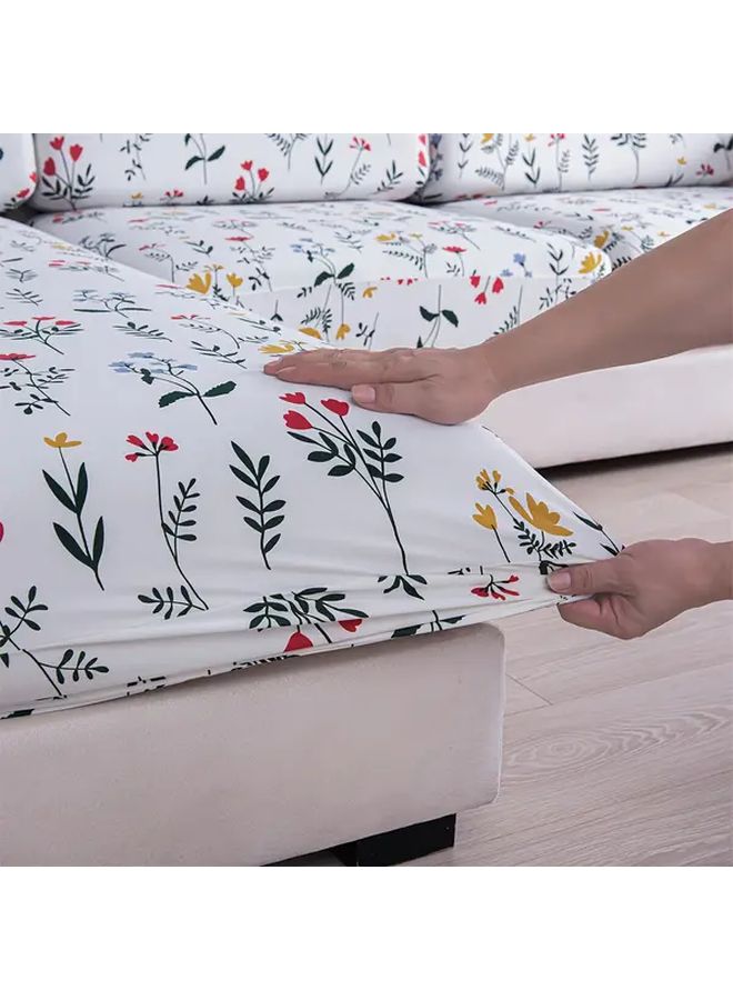 Dense Flowers Bohemian Style Slipcover Machine Washable Pet Friendly Sofa Cover - Image 3