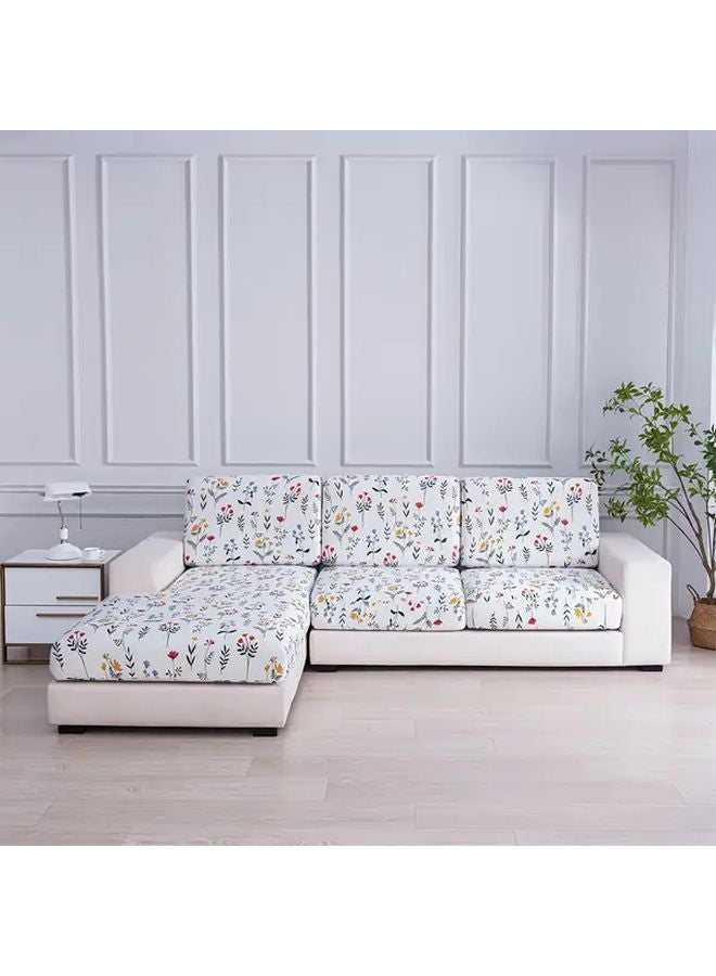 Dense Flowers Bohemian Style Slipcover Machine Washable Pet Friendly Sofa Cover - Image 1