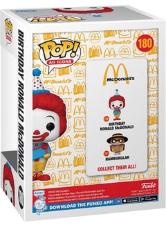 Funko Funko Pop! Ad Icons: McDonalds - Birthday Ronald McDonald - Collectable Vinyl Figure  - Image 3