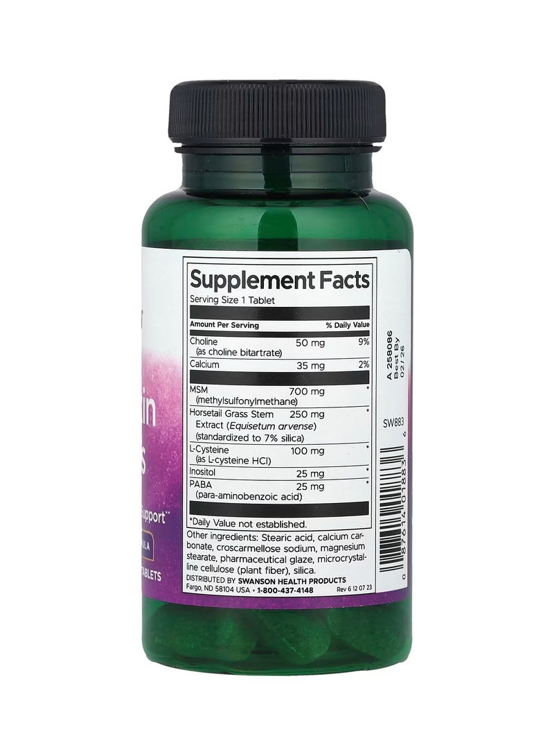 SWANSON A Nutritional Supplement For Hair, Skin And Nails, 60 Tablets - Image 2