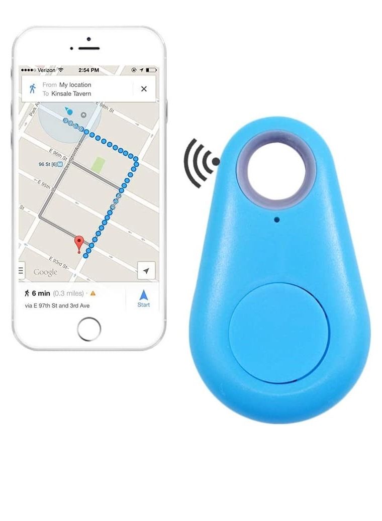 جهاز تتبع بلوتوث ذكي لاسلكي للعثور على المفاتيح علامة مضادة للفقدان محفظة حيوان أليف موقع طفل إنذار أزرق - Image 2