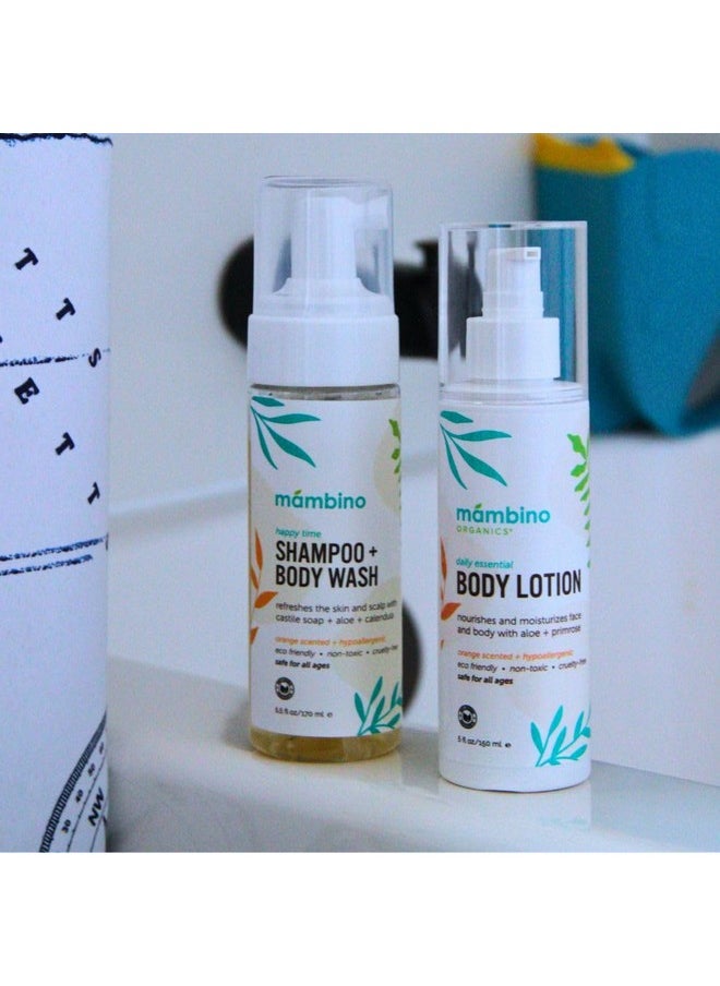 Mambino Organics Baby Arrival Essential Care Gift Set - New & Improved - Cruelty Free, Vegan & Non-Gmo 4Pc Set - Shampoo, Lotion, Soothing Oil & Balm - Best Gift For New Moms & Baby  - Image 5