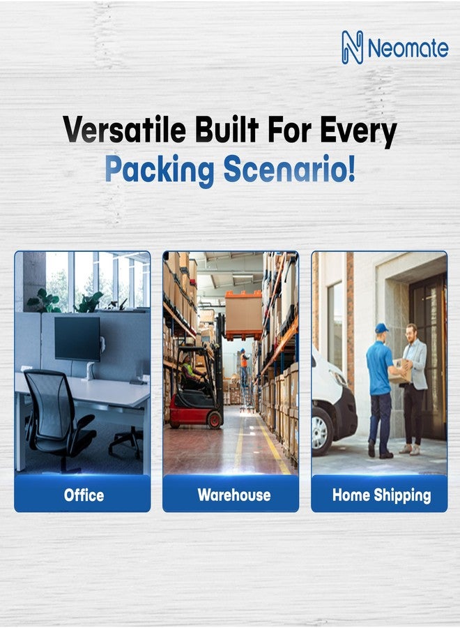 Neomate شريط تغليف نيوميت بني اللون منخفض الضوضاء من مادة BOPP | 48 مم × 50 م، عبوة من قطعتين | شريط متين شديد التحمل بلون بني فاتح للتغليف والأعمال اليدوية - Image 3