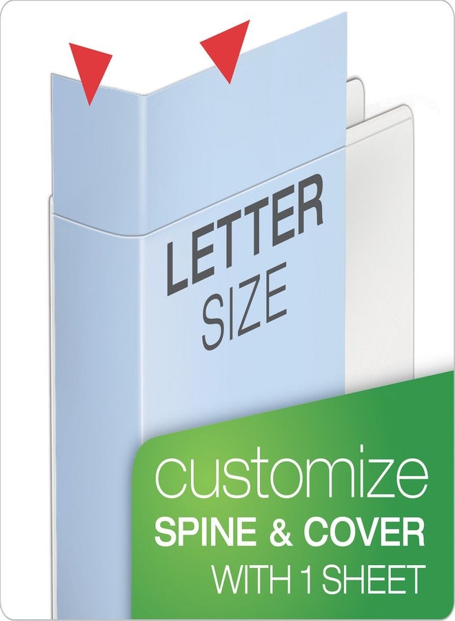 Cardinal 3 Ring Binder, 1.5 Inch Speedy XtraLife Binder, Locking Slant-D Rings, Heavy Duty Crack-Resistant Cover & Spine, ClearVue Covers, Holds 375 Sheets, PVC-Free, White (59110) - Image 2