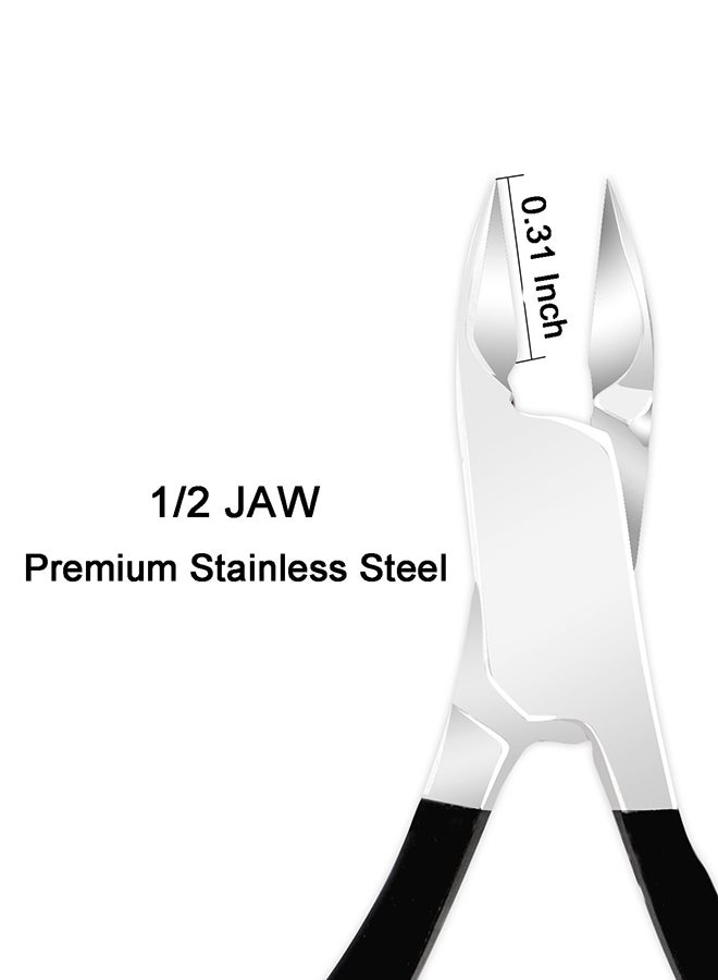 CYTHERIA Cuticle Trimmer With Cuticle Pusher Black - Image 2