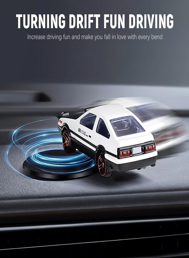 Apurk Alloy AE86 Car Model | Car Dashboard Decor Accessories with Self Adhesive Base | for Desk/Room Decor/Gift | Drifting Spinning Toy for Kids | Dash Decor Figurine (Pack of 1,Multicolor) - Image 4