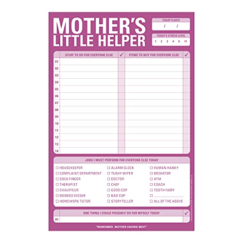 Knock Knock Mother's Little Helper Checklist Note Pad, 6 x 9-inches - Image 2