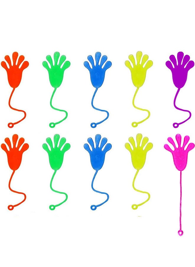 الأيدي اللزجة ، 10 قطع أصابع لزجة ، مجموعات الحفلات للأطفال ، ألعاب ممتعة ، تفضل الحفلات ، اليدين اللزج الممتدة ، تفضل الحفلات ، حفلات أعياد الميلاد ، ألعاب للأطفال الحسية - Image 1