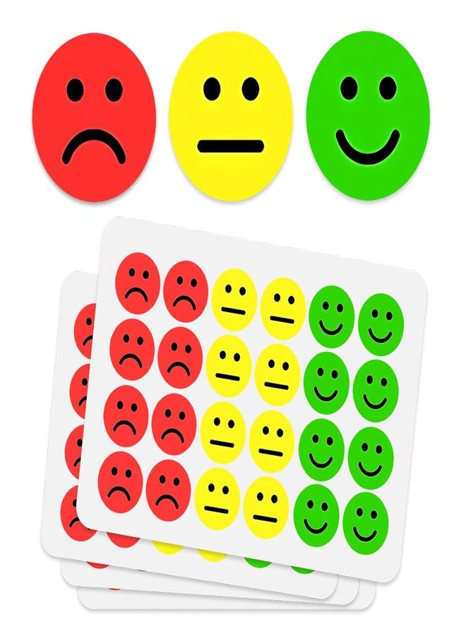 IBAKE 1000 PCS Smiley Face Stickers 1 Inch - Happy, Sad & Mood Emoji Stickers for Teachers, Behavior Charts, Classrooms, Feedback, Rating, Journals & School Rewards - Image 1