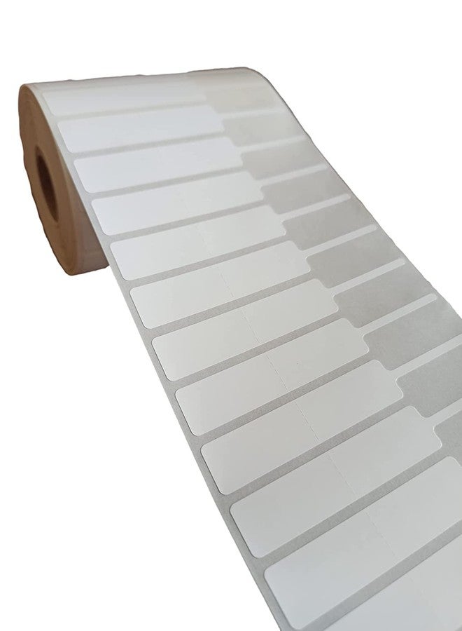BAR-CODING TECH®, 100mm X 15mm Jewellery Label Tag, Partial Gum/Half Gum, Printable 65mm x 15mm, Polyester Barcode Price Stickers, 1 Roll of 2000 Labels - Image 1