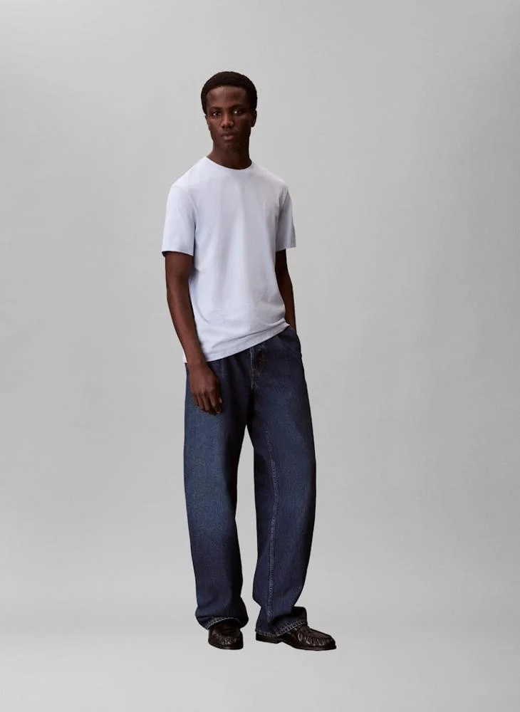 CALVIN KLEIN Micro Logo Crew Neck T-Shirt